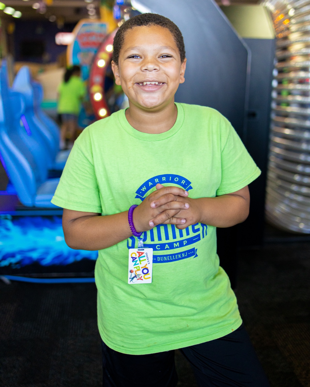 Children playing sports and games at NJ summer camp